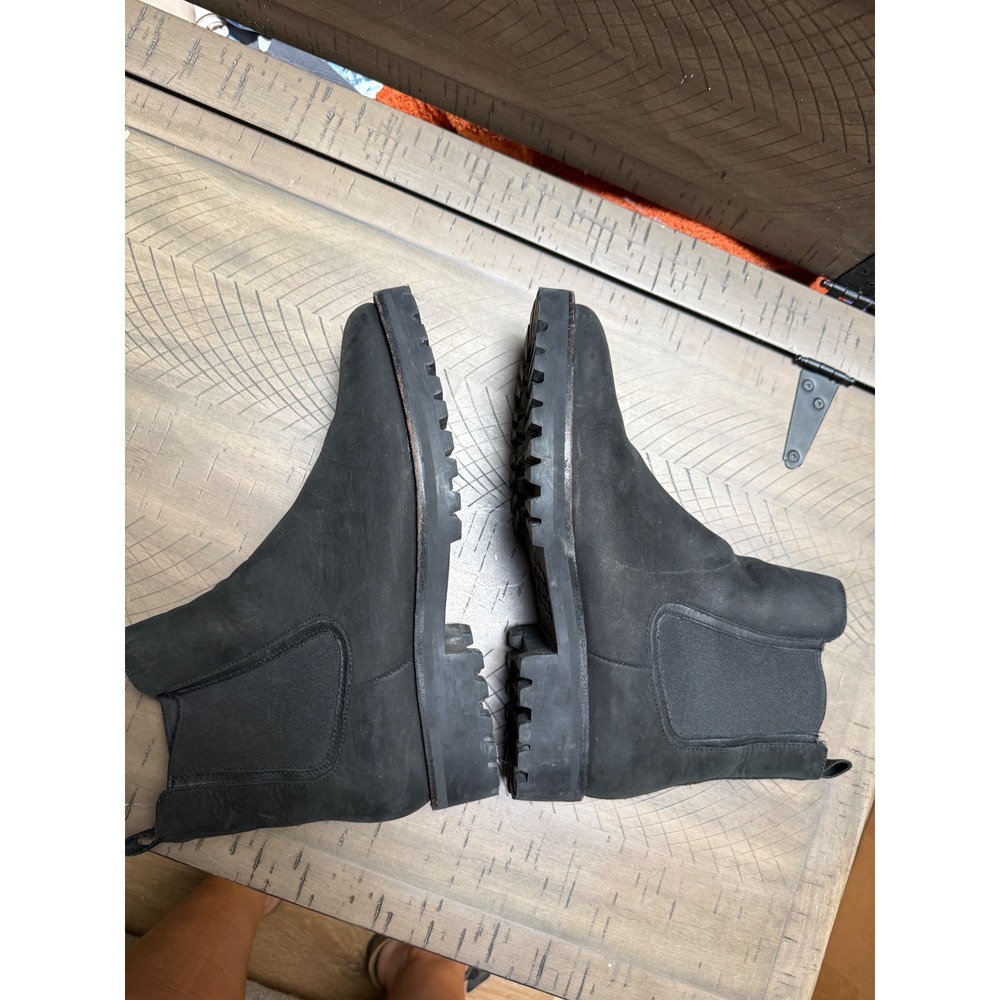Thursday Boot Co Duchess Boots Womens 9.5 Black Leather Lug Sole Chelsea - Picture 12 of 15